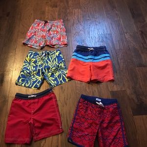 Land’s End set of 5 boys swim trucks size 7/8